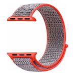 Schulzz Apple Watch Uyumlu Seri 2-3-4-5-6-SE - 42-44 mm Spor Loop Dokuma Kordon -Açık Pembe