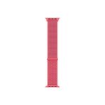 Schulzz Apple Watch Uyumlu Seri 2-3-4-5-6-SE - 42-44 mm Spor Loop Dokuma Kordon -Açık Turuncu