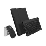 Schulzz Bluetooth Touchpad Klavyeli iPad Air 4 Smart Kılıf - Siyah