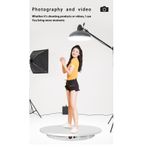 Schulzz Fotoğraf Video Katalog Ürün ve Stüdyo Çekimi için Kumandalı Şarjlı Dönen Stand 100 KG