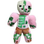 Schulzz Minecraft Büyük Dev Zombi Robot Pembe Ithal Premium Sevimli Karakter Oyuncak 35 cm - Renkli