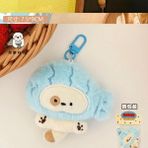 Schulzz Sanrio Kawaii Sevimli Peluş Anahtarlıklar Çanta Aksesuarı Özel Karakterler Hediyelik Anahtarlık 1 Adet - Mavi