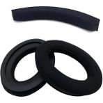 Schulzz Sennheiser HD598 HD598 Cs HD598SE Hd 598 Sr HD518 HD558 HD595 HD599 HD569 HD579 Uyumlu Siyah Kulaklık Pedi ve Kafa Bandı - Siyah - Siyah