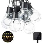 Schulzz Solar 10LED Ampül 8 Mod 3.5mt Güneş Enerjili Dış Bahçe Aydınlatma Dekorasyon Günışığı