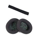 Schulzz Steelseries Arctis 3 5 Yedek Kafa Bandı ve Kulaklık Pedi Set Kulaklık Yastığı Süngeri Headband - Açık Yeşil
