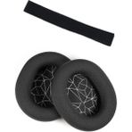 Schulzz Steelseries Arctis 3 5 Yedek Kafa Bandı ve Kulaklık Pedi Set Kulaklık Yastığı Süngeri Headband - Beyaz