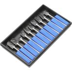 Schulzz Tungsten Ahşap Oyma 10'lu Uç Seti Dremel Gravür Matkap Uçları
