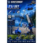 SCHUTZENGER 2’SET 4 BATARYA ŞARJLI OT ÇİM BİÇME MAKİNESİ TIRPAN 7 BAŞLIKLAR VE ŞARJLI BUDAMA TESTERESİ ZİNÇİRLİ