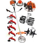 SCHUTZENGER 9 Hp Benzinli Çim Ot Biçme Yan Tipi Tırpan Bakır Sargı Full Set 6 Başlık 2 Çapalama Aparatı 4x4