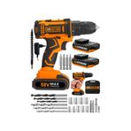 Schutzenger MTK25 128 Vf Bakır Sargı Darbeli 44 Parça Şarjlı Matkap