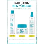 Schwarzkopf Bonacure Bc Clean Nem Yükleme Şampuanı + Kür + Sprey Saç Kremi - Kuru ve Kıvırcık Saçlar Için