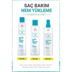 Schwarzkopf Bonacure Bc Clean Nem Yükleme Şampuanı + Saç Kremi + Sprey Saç Kremi - Kuru ve Kıvırcık Saçlar Için
