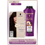 Schwarzkopf Creme Supreme Full Kit 3-0 Koyu Kestane + Gliss Full Hair Wonder Saç Dökülme Karşıtı Şampuan 400 ml