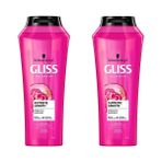 Schwarzkopf Gliss Supreme Length Koruyucu Şampuan Biotin Kompleksi + Şakayık Çiçeği Özü 500ML 2’li