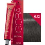 Schwarzkopf Igora Royal 6.12 Krem Saç Boyası 60ml Mükemmel Beyaz Kapama Etkisiyle
