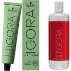 Schwarzkopf Igora Zero Amm 9-50 5 Adet Saç Boyası+ 1 lt Oksidan