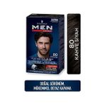 Schwarzkopf Men Perfect 80 ml Kahve Siyah Yarı Kalıcı Saç Boyası Erkekler İçin Doğal Görünümlü Renk
