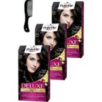 Schwarzkopf Palette Deluxe 1-0 Siyah x3 Saç Boyası+Saç Açıcı Tarak