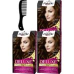 Schwarzkopf Palette Deluxe 5-60 Sıcak Çikolata x3 Saç Boyası + Saç Açıcı Tarak