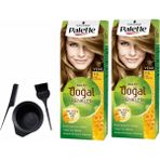 Schwarzkopf Palette Natural 7.5 Açık Karamel 2x50 ml Saç Boyası +Boyama Seti