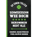 Schwiegersohn Geschenk: A5 Notizbuch liniert die Geschenkidee zukünftiger Schwiegersohn zur Hochzeit ein Dankeschön von den Eltern der Braut das Notizheft Danke mit Spruch das Geburtstagsgeschenk