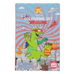 Schylling Tiger Tribe 3D Boyama Seti/Sci Fi Fun - 3D Colouring Set