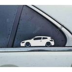 Scirocco Mk3 Kelebek Cam Oto Sticker 2 Adet
