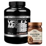 Scitec Volumass 35 Gainer 2950 Gr + Clean Powders Protein Spread Çikolata Kombinasyonu Aromasiz