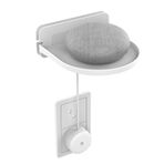 sciuU Evrensel duvar askısı, duvar rafı, Google Home mini, Google Wifi, kamera, Sonos, akıllı hoparlör, kablo düzenleyici, 3M yapıştırıcı veya vidalarla kurulum, beyaz