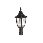 scmarket Lamp232 Altıgen Direk Üstü Bahçe Armatürü - Bahçe Lambası Siyah