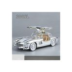 Scn Toys Mercedes-Benz 300 Sl Siyah 1954 Model Klasik Araba 1/24 Ölçek Mercedes 300Sl Gri Parlak