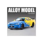 Scn Toys Nissan Skyline Gtr R34 Modifiyeli 1:24 Diecast Metal Model Araba Açılan Kaplıar