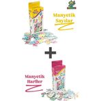 Scn Toys Oyuncak Manyetik Mıknatıslı Türkçe - İngilizce Harfler Ve Sayılar Eğitici Magnet 100 Parça