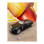 scntoys 1:24 Çek Bırak Işıklı Ve Sesli Metal Rolls Royce Diecast Model Araba Siyah 23CM