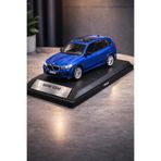 scntoys BMW X5 Mavi Diecast Model Araba BMW Jip Açılan Kapılar 1:32 Ölçek Kutulu Model Araba
