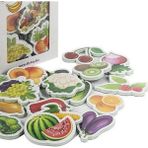 scntoys Manyetik Meyveler Ve Sebzeler Oyuncak Buzdolabına Yapışan Magnet Meyveler 26 Parça