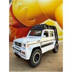 Scntoys Mercedes G63 Işıklı Müzikli Lüks Jeep Mercedes G65 Beyaz Jip Model Araba 17CM Açılan Kapılar - 13 cm
