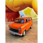 Scntoys Metal Çek Bırak Ford Minibüs Havalı Korna Ford Transit Minibüs Tarzı Nostalji Metal Kapıları Açılır - 13 cm