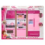 scntoys My Happy Kitchen Modern 3'lü Mutfak Seti Eğitici Oyuncak Evcilik Seti Oyuncak Buzdolabı Fırın