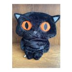 scntoys Nakış Detaylı Dolgulu Pelüş Bebek Kırlent Oyuncak Peluş Yastık Dolgulu Peluş Oyuncak Kedi