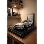 scntoys Nissan Skyline GTR R34 1:24 Ölçek Diecast Model Araba Nıssan Gtr Parlak Gri Model Araba Açılan Kapı