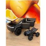 Scntoys Tesla Cybertruck Diecast 1:24 Büyük Boy Pickup Tesla Model Motorlu Diecast Araba - Siyah