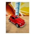 scntoys Vosvos Diecast Model Araba Kaplumbağa Wolkswagen Klasik Model Araba Sesli Işıklı