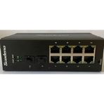 Scodeno 8 Port Bakır 8*10/100/1000 2*1000 Port Fiber Girişli 10 Port Endüstriyel Yönetilebilir Poe Switch Ons-8