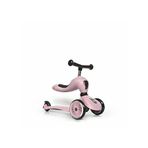 Scoot And Ride Highwaykick 1 2'si 1 Arada Oturaklı 3 Tekerlekli 1-5 Yaş Çocuk Scooter - Pembe