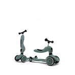 Scoot And Ride Highwaykick 1 2'si 1 Arada Oturaklı 3 Tekerlekli 1-5 Yaş Çocuk Scooter - Yeşil