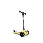 Scoot And Ride Highwaykick 3 Led Işıklı Katlanabilir Ayarlanabilir Direksiyonlu 3 Tekerlekli 3-6 Yaş Çocuk Scooter - Sarı