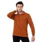 Scooter M1519TKR Kiremit Yarım Fermuarlı Erkek Sweatshirt