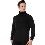 Scooter M1519TS Siyah Yarım Fermuarlı Erkek Sweatshirt