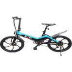 Scoowy 20" Katlanır Elektrikli Bisiklet 15 inç Jant 10 Vites Mavi Renkli Tasarım